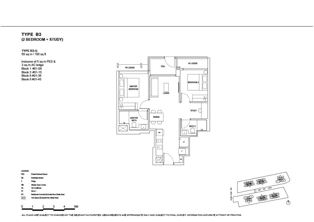The Continuum Floor Plan Type B3